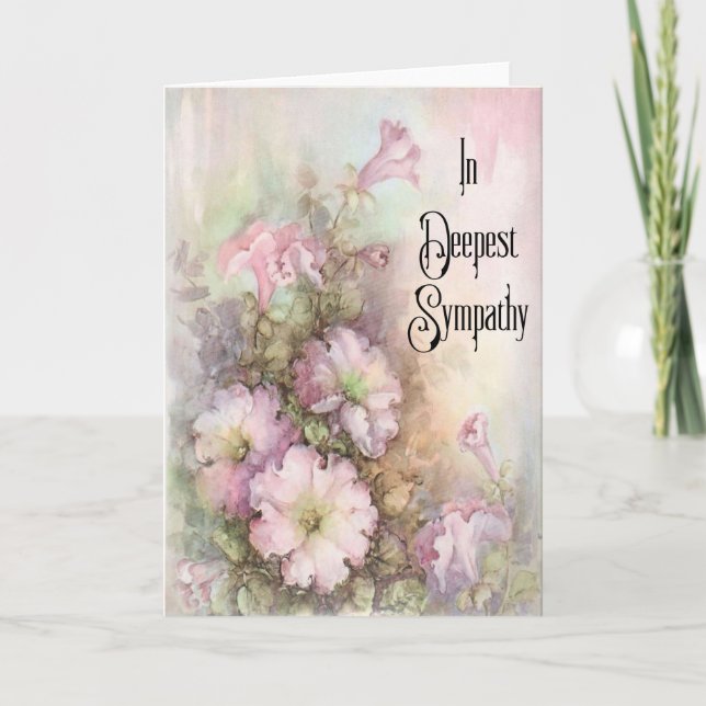 A Floral Sympathy Card (Front)