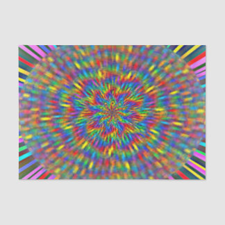 A Floral Tie Dye Tissue Paper