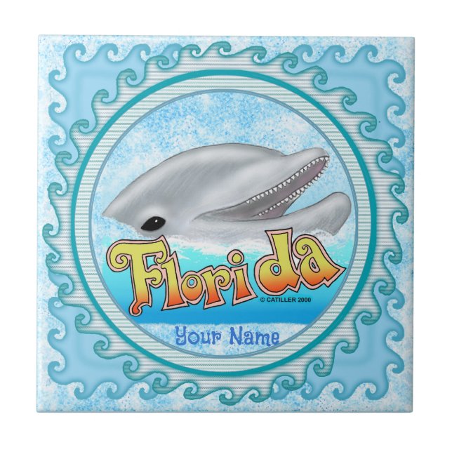 A Florida Dolphin Tile (Front)