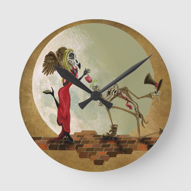 A flower for m'lady round clock (Front)