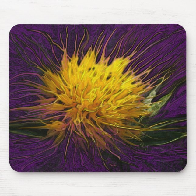 A Flower in the Dark (Purple) Mouse Pad (Front)