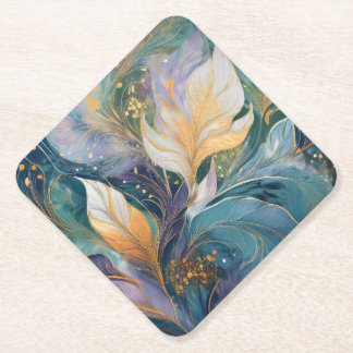 a flower-paper stand paper coaster