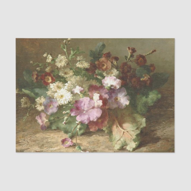 A Flower Still Life by Margaretha Roosenboom Tissue Paper (Front)