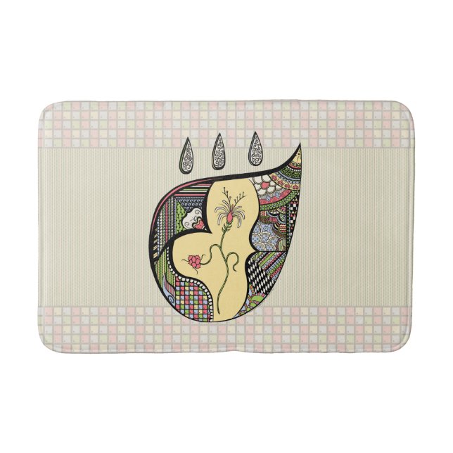 A Flower Within Bath Mat (Front)