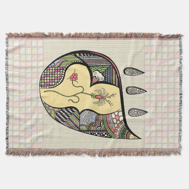 A Flower Within Throw Blanket (Front)