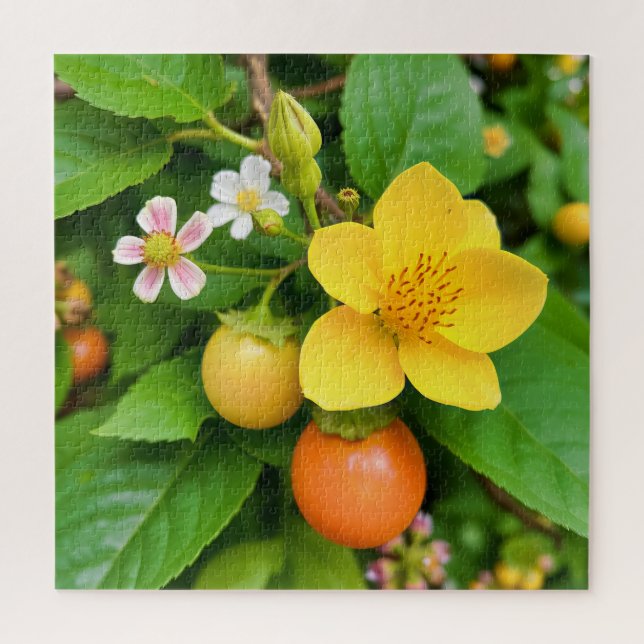 A flowering plant jigsaw puzzle (Vertical)