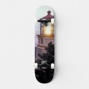 A foggy day on the Oregon coast at the Heceta Skateboard