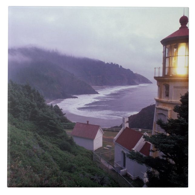 A foggy day on the Oregon coast at the Heceta Tile (Front)