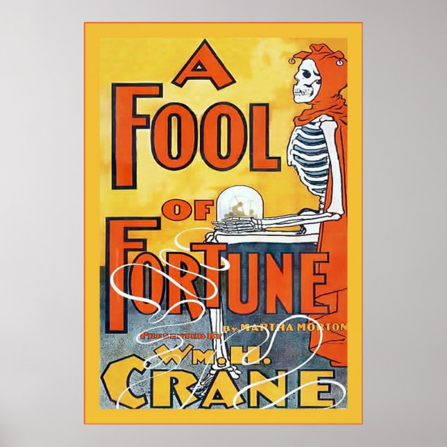 A Fool Of Fortune ~ Vintage Theatre Poster (Front)