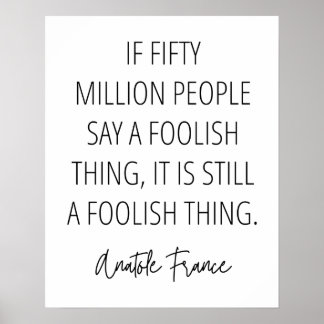 A Foolish Thing is a Foolish Thing No Matter What Poster