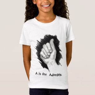 A FOR ADORABLE, ASL FINGERSPELL T-Shirt