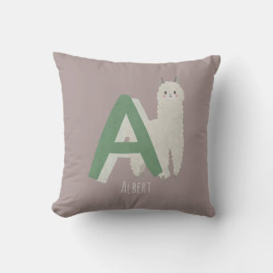 A for Alpaca Cushion