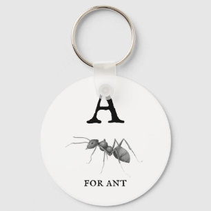 "A" for Ant  Key Ring