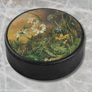 A Forest Floor with Daisies, Primroses, ... Hockey Puck