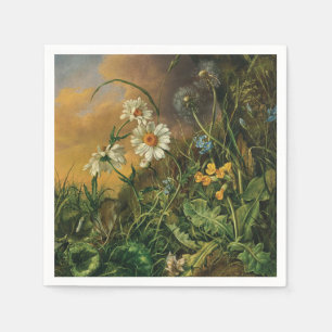 A Forest Floor with Daisies, Primroses, ... Napkin