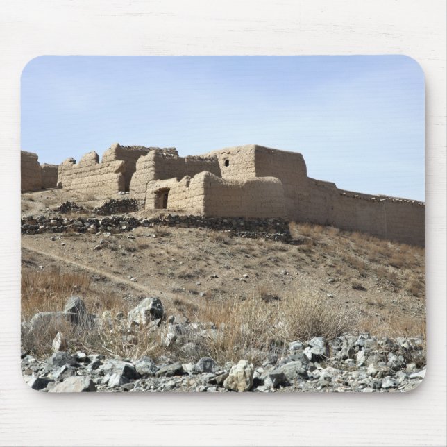 A fortified compound in the village of Akbar Kh Mouse Pad (Front)