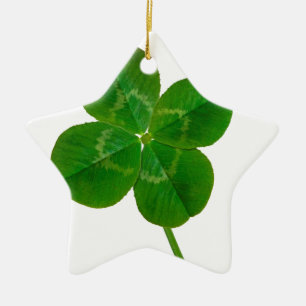 A Four Leaf Clover Ceramic Tree Decoration