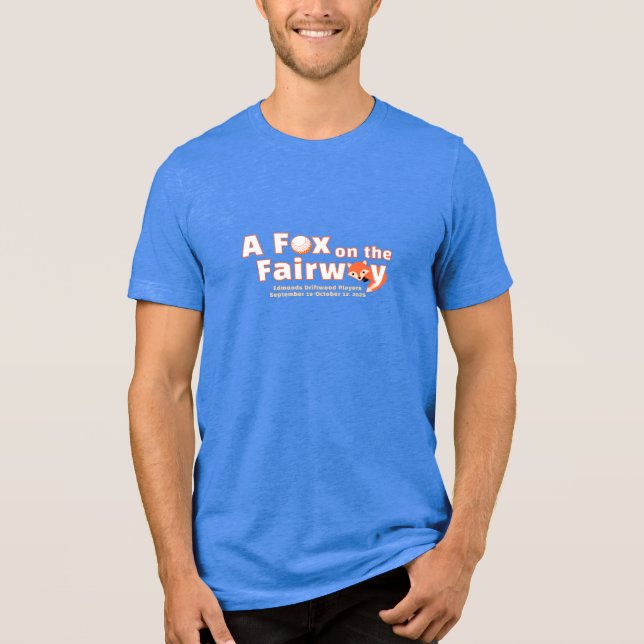 A Fox on the Fairway - Mens - Blue Shirt (Front)