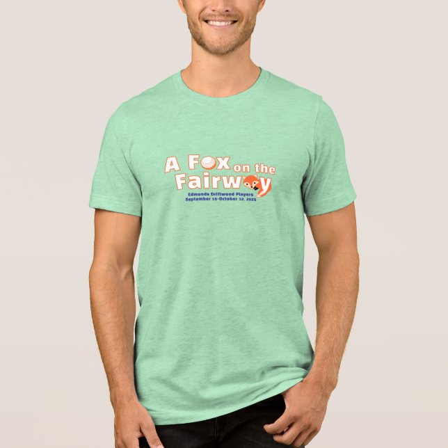 A Fox on the Fairway - Mens - Light Green Shirt (Front)