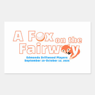 "A" Fox on the Fairway - Sticker