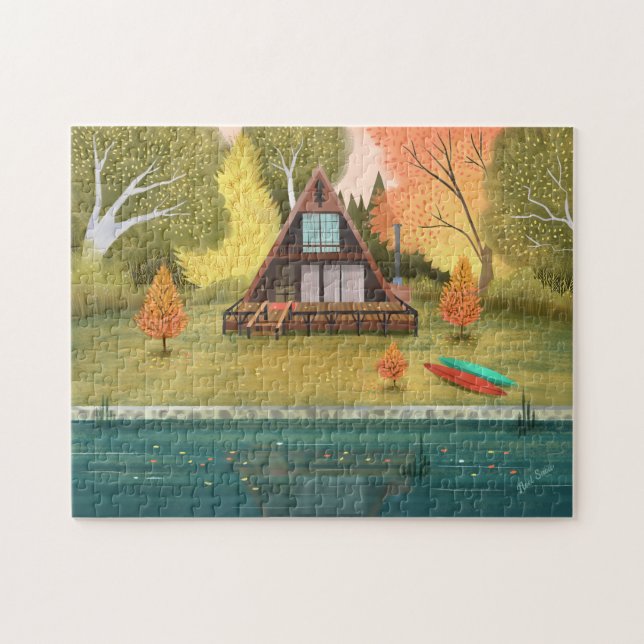 A-Frame Cabin House Jigsaw Puzzle (Horizontal)