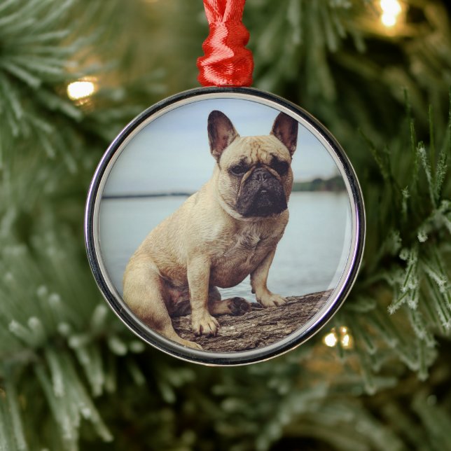 A French Bulldog Metal Tree Decoration (Tree)