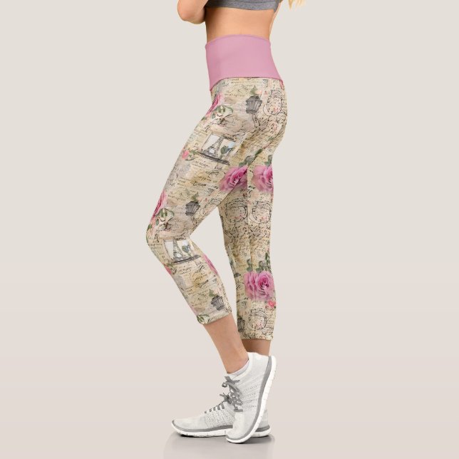 A French Ephemera Design Series 1 Capri Leggings (Left)