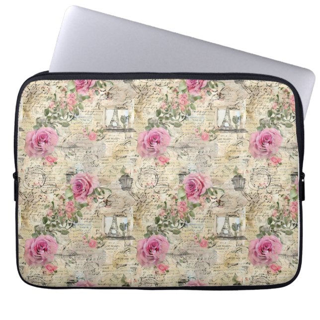 A French Ephemera Design Series 1 Laptop Sleeve (Front)