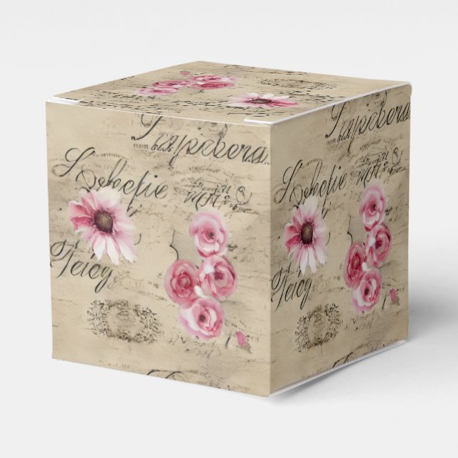 A French Ephemera Design Series 20 Favour Box (Front Side)