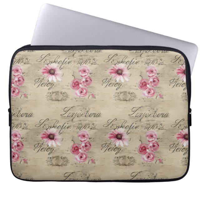 A French Ephemera Design Series 20 Laptop Sleeve (Front)