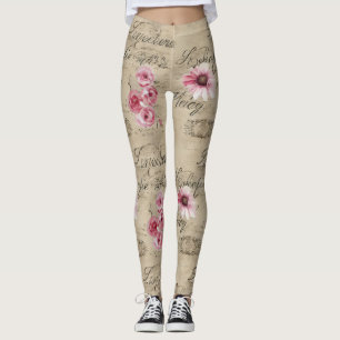 A French Ephemera Design Series 20 Leggings