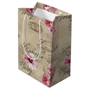 A French Ephemera Design Series 20 Medium Gift Bag