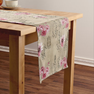 A French Ephemera Design Series 20 Short Table Runner