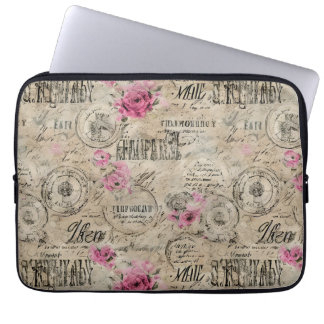 A French Ephemera Design Series 24 Laptop Sleeve