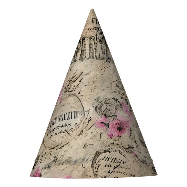 A French Ephemera Design Series 24 Party Hat (Front)