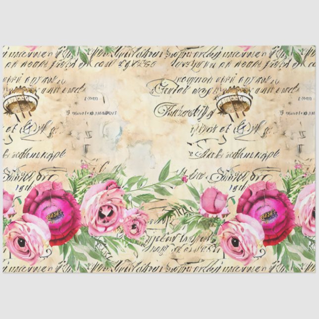 A French Ephemera Design Series 25 Tissue Paper (Front)