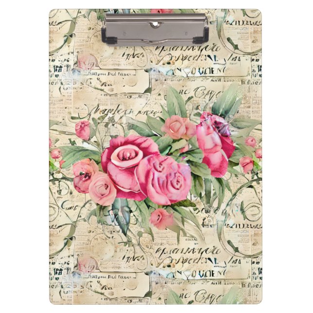 A French Ephemera Design Series 26 Clipboard (Front)