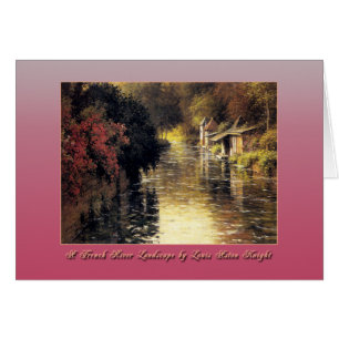 A French River Landscape by Louis Aston Knight