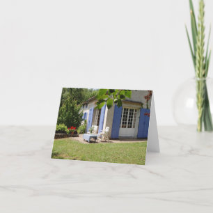 A French Terrace Holiday Card
