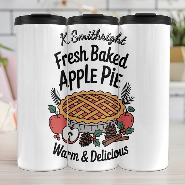 A Fresh Baked Apple Pie Design Thermal Tumbler (Creator Uploaded)