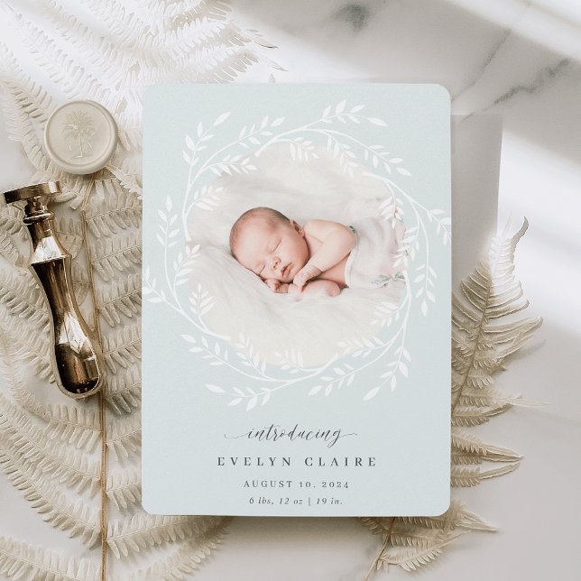 A Fresh Branch | Photo Birth Announcement (Creator Uploaded)