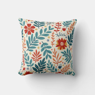 a fresh green-red pillow