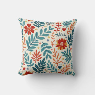 a fresh green-red pillow