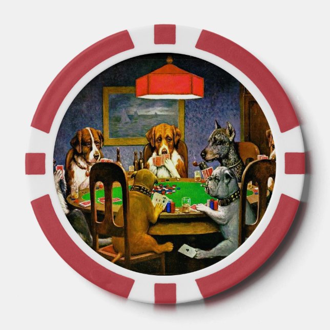 A Friend in Need, Dogs Playing Poker, Poker Chips (Front)