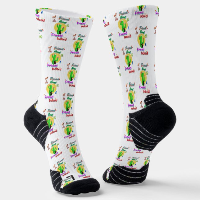 A Friend In Need Is A Friend Indeed Socks (Angled)