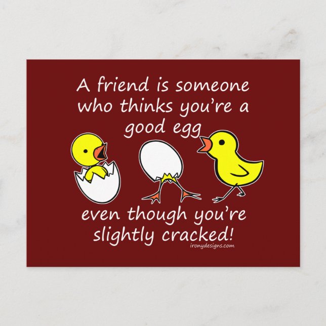 A friend is someone postcard (Front)