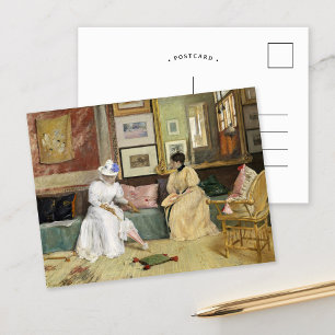 A Friendly Call William Merritt Chase Postcard