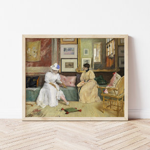 A Friendly Call   William Merritt Chase Poster