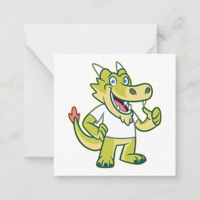 A Friendly Dragon Greets You Card (Front)