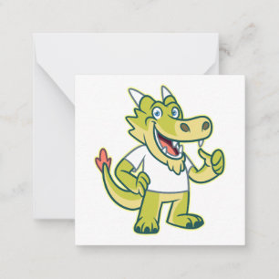 A Friendly Dragon Greets You Card